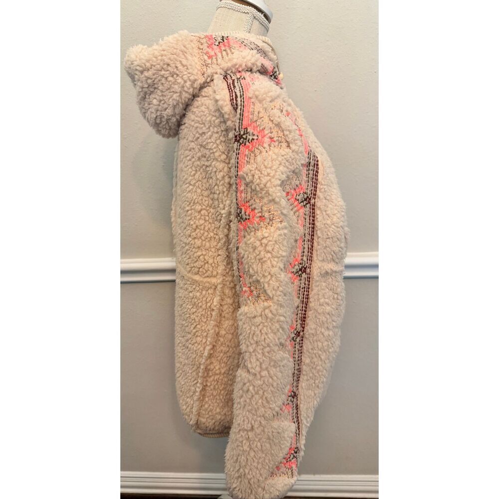 Free People Movement Lodge Livin Jacket in Natural/Pink Combo Size XS - Picture 4 of 8
